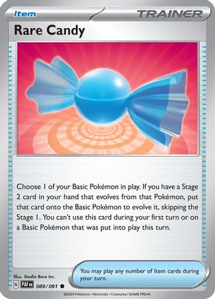 Rare Candy 089 - Reverse Holofoil SV Paldean Fates - Common