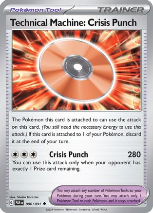 Technical Machine: Crisis Punch 090 - Reverse Holofoil SV Paldean Fates - Uncommon