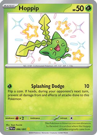 Hoppip 096 - Holofoil SV Paldean Fates - Shiny Rare