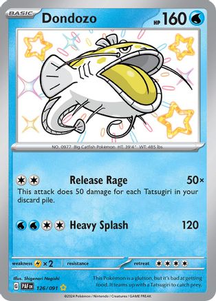 Dondozo 126 - Holofoil SV Paldean Fates - Shiny Rare