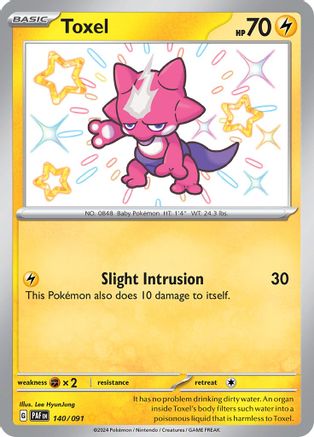 Toxel 140 - Holofoil SV Paldean Fates - Shiny Rare