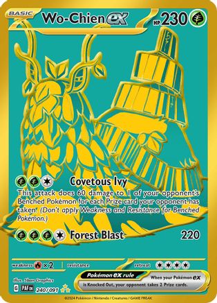 Wo-Chien ex 240 - Holofoil SV Paldean Fates - Hyper Rare