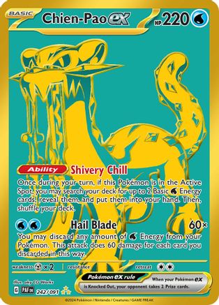 Chien-Pao ex 242 - Holofoil SV Paldean Fates - Hyper Rare