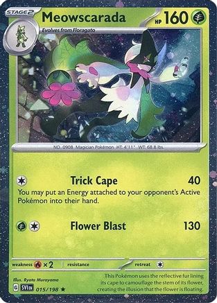 Meowscarada (Cosmos Holo) 015/198 - Holofoil Miscellaneous Cards & Products - Rare