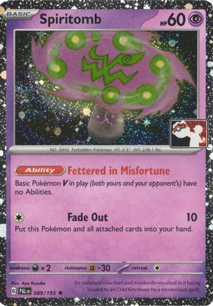 Spiritomb 089/193 Prize Pack Series Cards - Rare