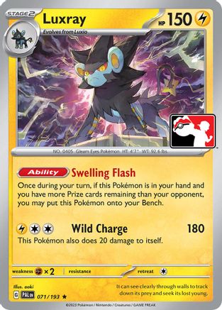 Luxray 071/193 Prize Pack Series Cards - Rare
