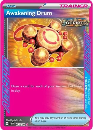 Awakening Drum 141 - Holofoil SV05 Temporal Forces - ACE SPEC Rare
