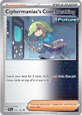 Ciphermaniac's Codebreaking 145/162 - Reverse Holofoil SV05 Temporal Forces - Uncommon