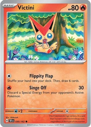 Victini 030 - Reverse Holofoil SV05 Temporal Forces - Common