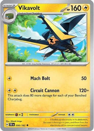 Vikavolt 056 - Reverse Holofoil SV05 Temporal Forces - Uncommon