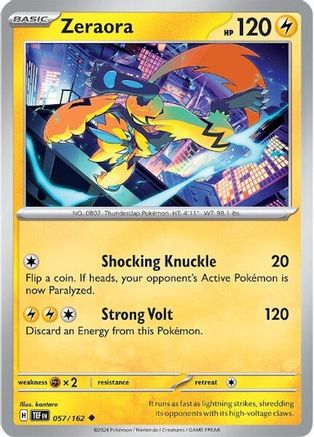 Zeraora 057 SV05 Temporal Forces - Uncommon