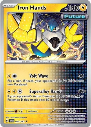 Iron Hands 061 - Reverse Holofoil SV05 Temporal Forces - Uncommon