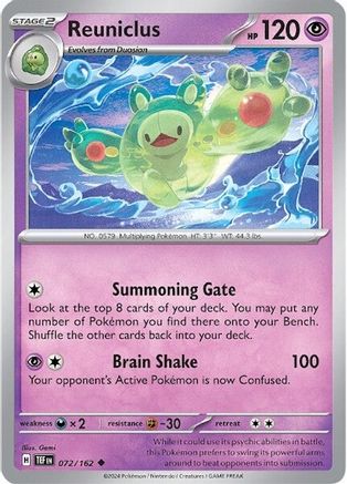 Reuniclus 072/162 SV05 Temporal Forces - Uncommon