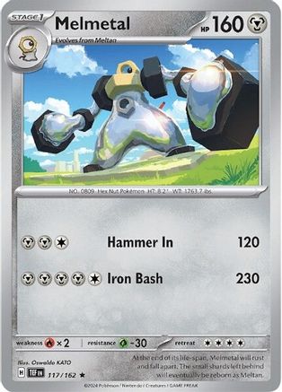 Melmetal 117 - Reverse Holofoil SV05 Temporal Forces - Rare