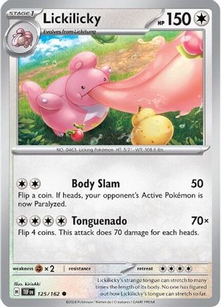 Lickilicky 125 - Reverse Holofoil SV05 Temporal Forces - Common