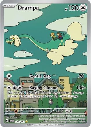 Drampa 184/162 - Holofoil SV05 Temporal Forces - Illustration Rare