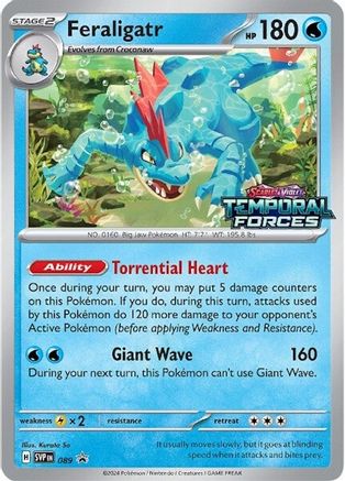 Feraligatr (Prerelease) 089 - Holofoil SV Scarlet & Violet Promo Cards - Promo