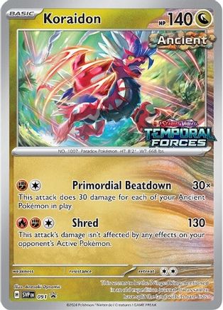 Koraidon (Prerelease) 091 - Holofoil SV Scarlet & Violet Promo Cards - Promo
