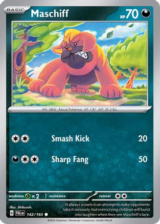 Maschiff (Cosmos Holo) 142/193 - Holofoil Miscellaneous Cards & Products - Common