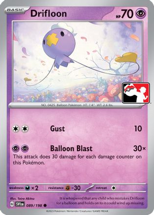 Drifloon 089 - Holofoil Prize Pack Series Cards - Common