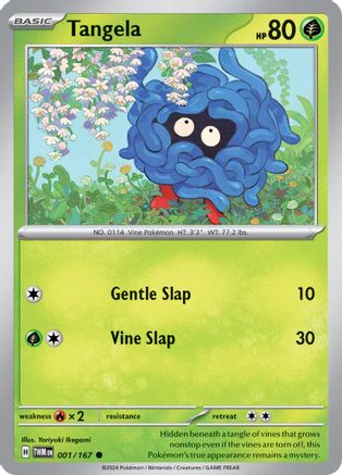 Tangela 001 - Reverse Holofoil SV06 Twilight Masquerade - Common