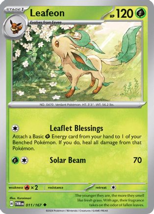 Leafeon 011 SV06 Twilight Masquerade - Uncommon