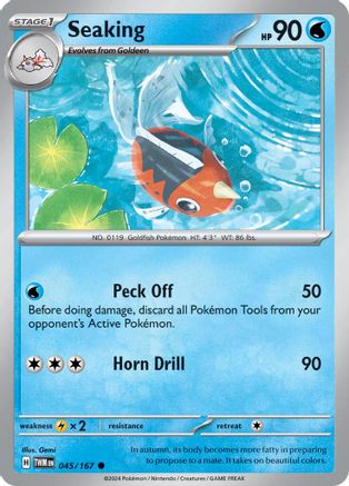 Seaking 045 - Reverse Holofoil SV06 Twilight Masquerade - Common