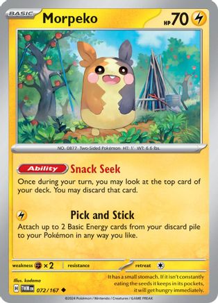 Morpeko 072 SV06 Twilight Masquerade - Uncommon