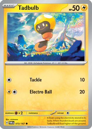 Tadbulb 073 - Reverse Holofoil SV06 Twilight Masquerade - Common