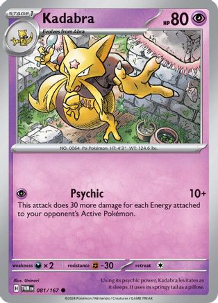 Kadabra 081 - Reverse Holofoil SV06 Twilight Masquerade - Common