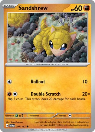 Sandshrew 097 SV06 Twilight Masquerade - Common