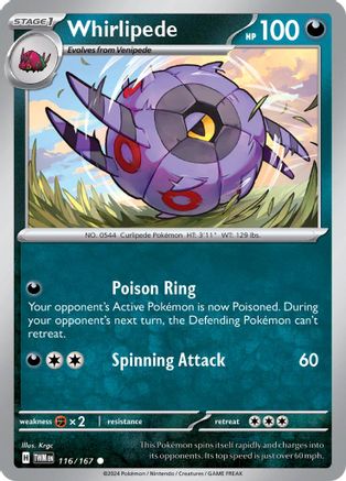 Whirlipede 116 SV06 Twilight Masquerade - Common