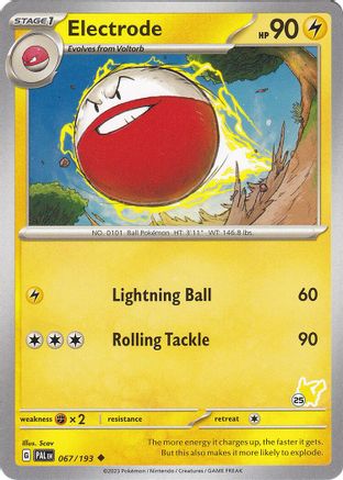 Electrode - Pikachu 25 Battle Academy 2024 - Uncommon