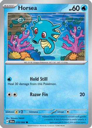 Horsea 010/064 - Reverse Holofoil SV Shrouded Fable - Common