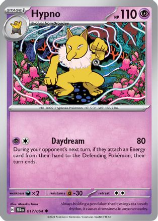 Hypno 017 - Reverse Holofoil SV Shrouded Fable - Uncommon