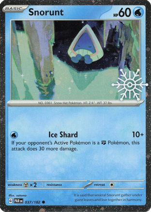Snorunt (Holiday Calendar) 037/182 - Holofoil Miscellaneous Cards & Products - Common