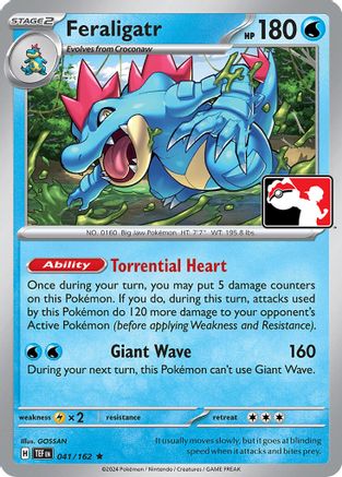 Feraligatr 041 Prize Pack Series Cards - Rare