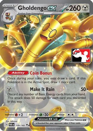 Gholdengo ex 139 - Holofoil Prize Pack Series Cards - Double Rare