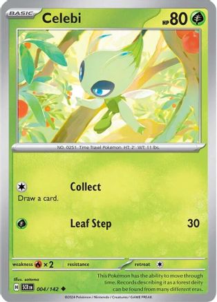 Celebi 004 - Reverse Holofoil SV07 Stellar Crown - Uncommon