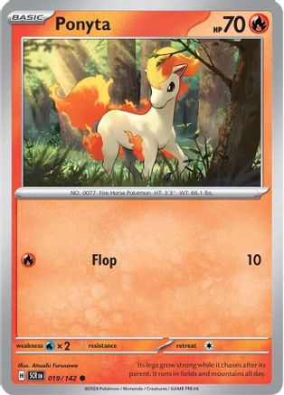 Ponyta 019 - Reverse Holofoil SV07 Stellar Crown - Common