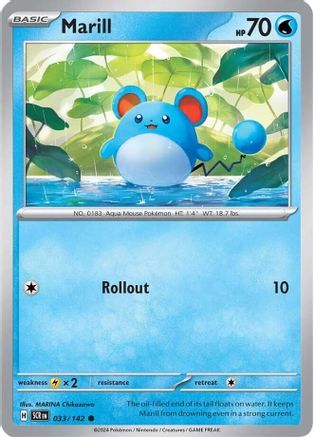 Marill 033 SV07 Stellar Crown - Common