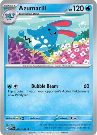 Azumarill 034 SV07 Stellar Crown - Uncommon