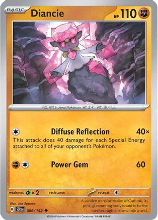 Diancie 086 SV07 Stellar Crown - Uncommon