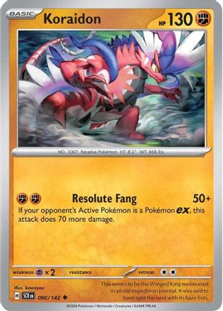 Koraidon 090 - Reverse Holofoil SV07 Stellar Crown - Uncommon