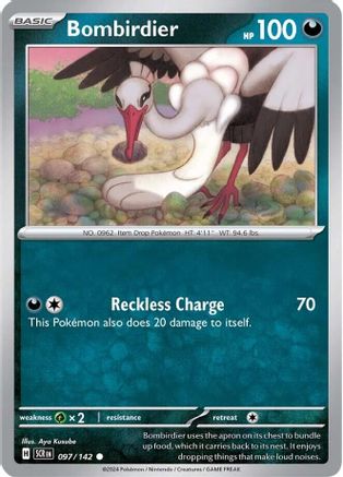Bombirdier 097 - Reverse Holofoil SV07 Stellar Crown - Common
