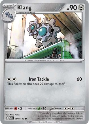 Klang 100 - Reverse Holofoil SV07 Stellar Crown - Common