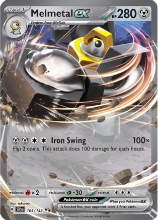 Melmetal ex 105 - Holofoil SV07 Stellar Crown - Double Rare