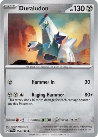 Duraludon 106 - Reverse Holofoil SV07 Stellar Crown - Common