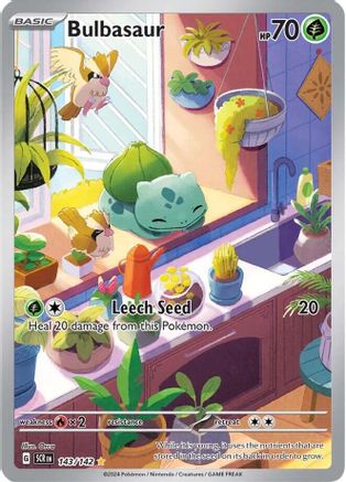 Bulbasaur 143 - Holofoil SV07 Stellar Crown - Illustration Rare