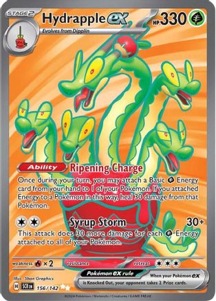 Hydrapple ex 156/142 - Holofoil SV07 Stellar Crown - Ultra Rare